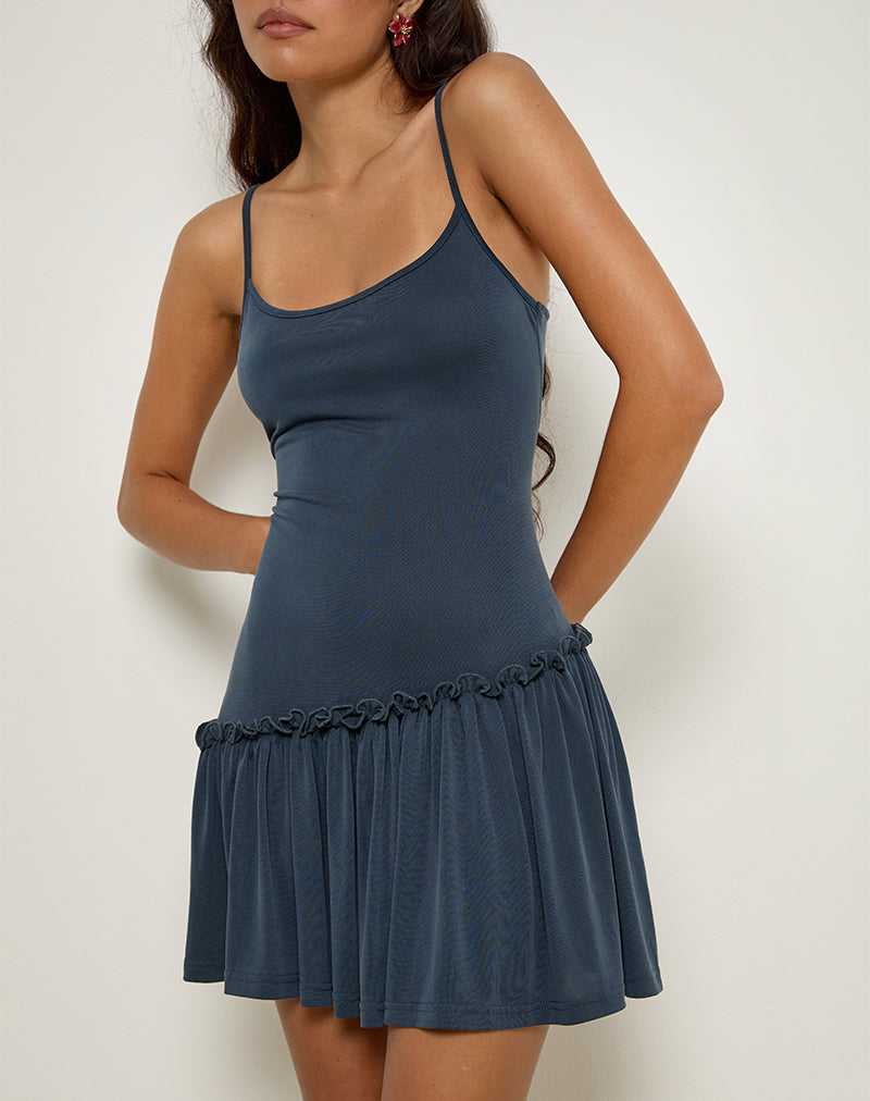 Immagine di Suvi Cami Mini Dress in Ocean Storm