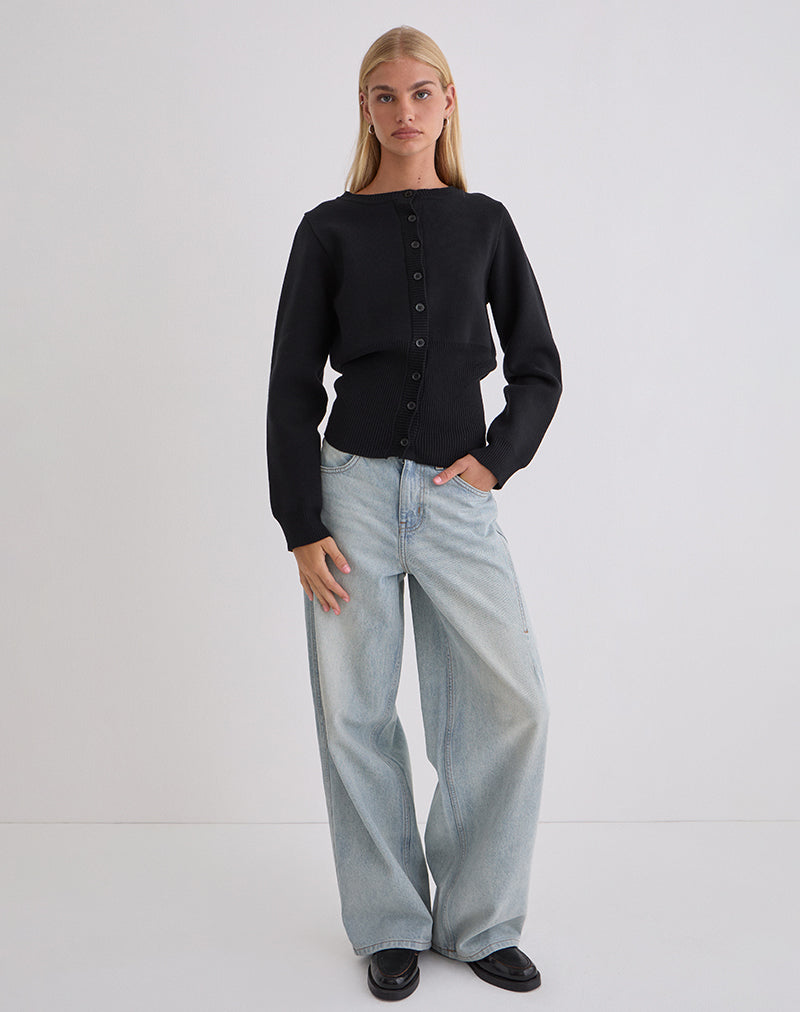 Immagine di Subra Cardigan a maniche lunghe in nero