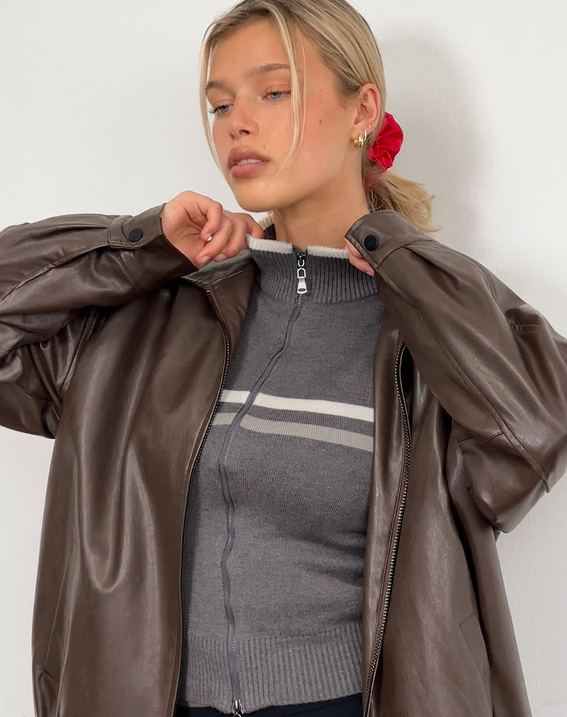 Immagine di Tabeya Giacca in maglia senza maniche in grigio