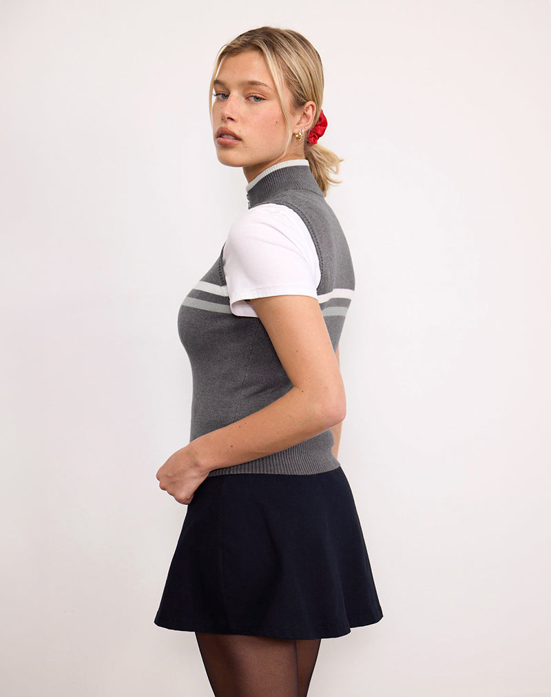 Immagine di Tabeya Giacca in maglia senza maniche in grigio