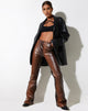 immagine del pantalone Zakiya in PU Ombre Brown