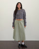 Immagine di Takara Midi Skirt in Olive Gingham