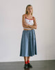 Immagine di Takara Midi Skirt in Tartan Popeline Navy