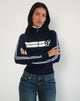Immagine di Takiya Giacca con zip in Marina profonda con design 92
