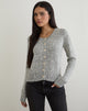 Immagine di Talira Cardigan in maglia grigio scuro Marl