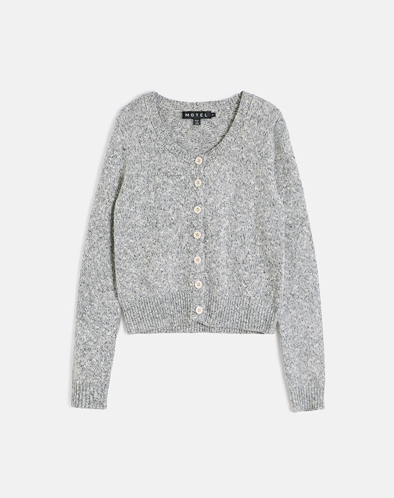 Immagine di Talira Cardigan in maglia grigio scuro Marl