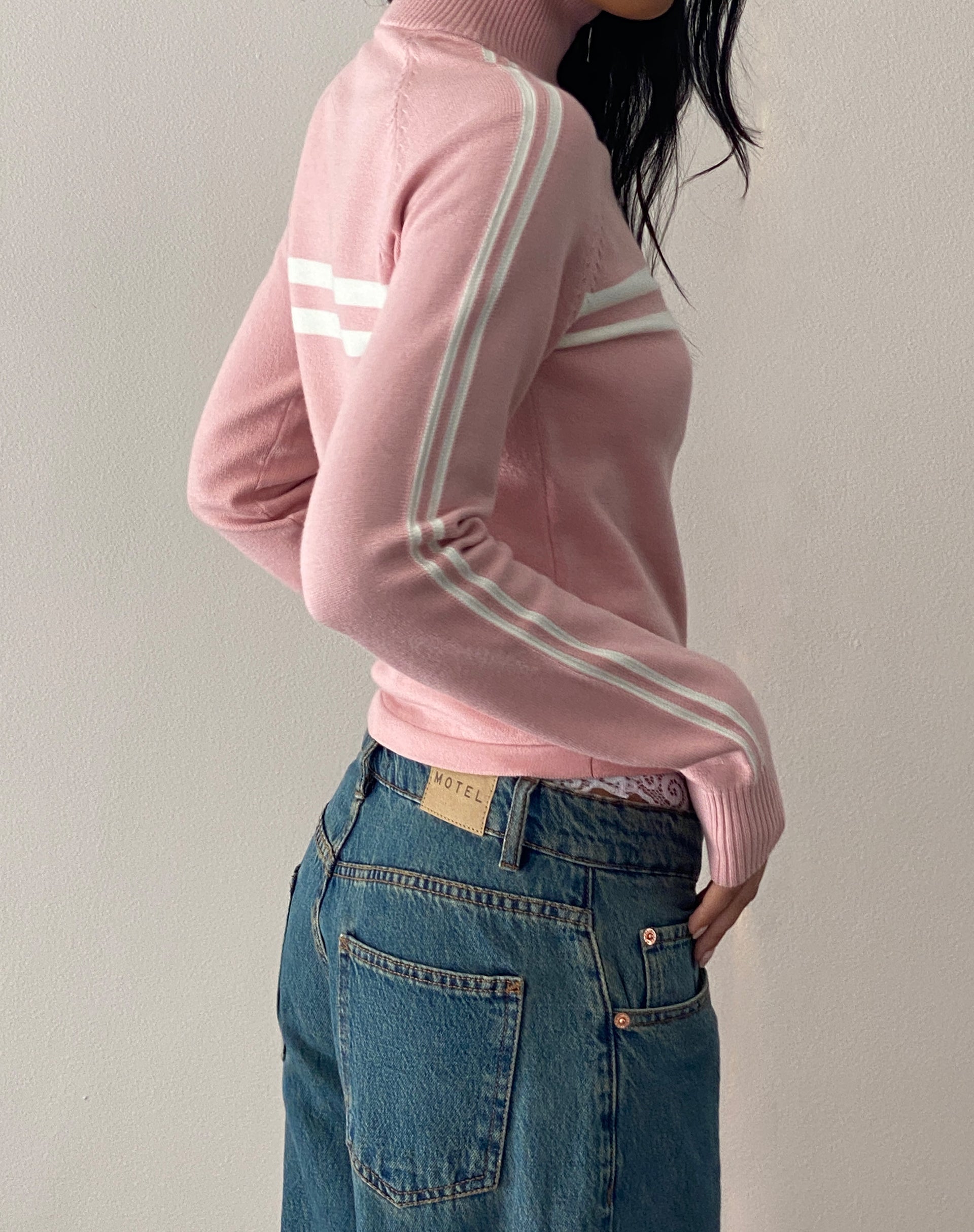 Immagine di Talisa Giacca sportiva con zip in maglia rosa