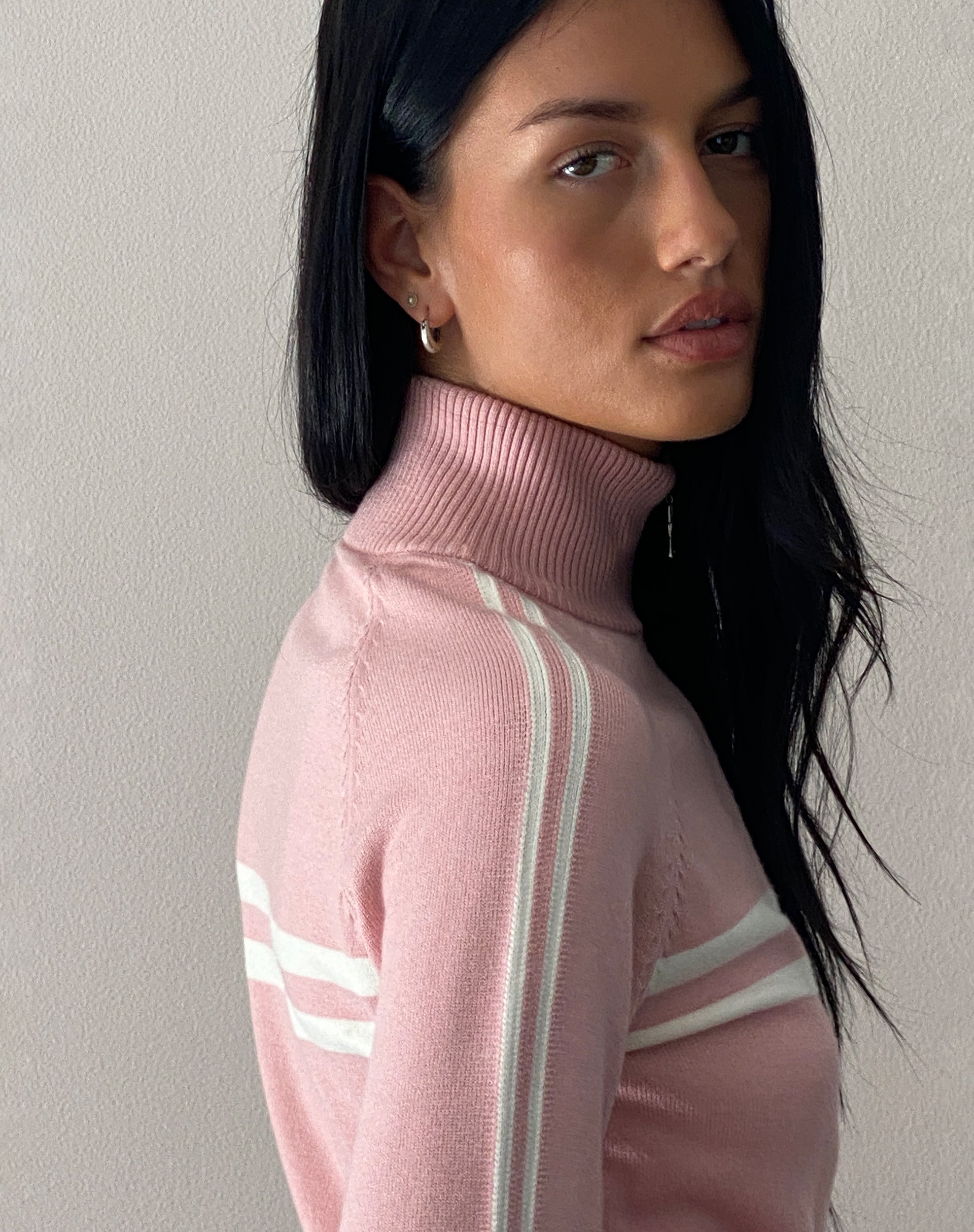 Immagine di Talisa Giacca sportiva con zip in maglia rosa