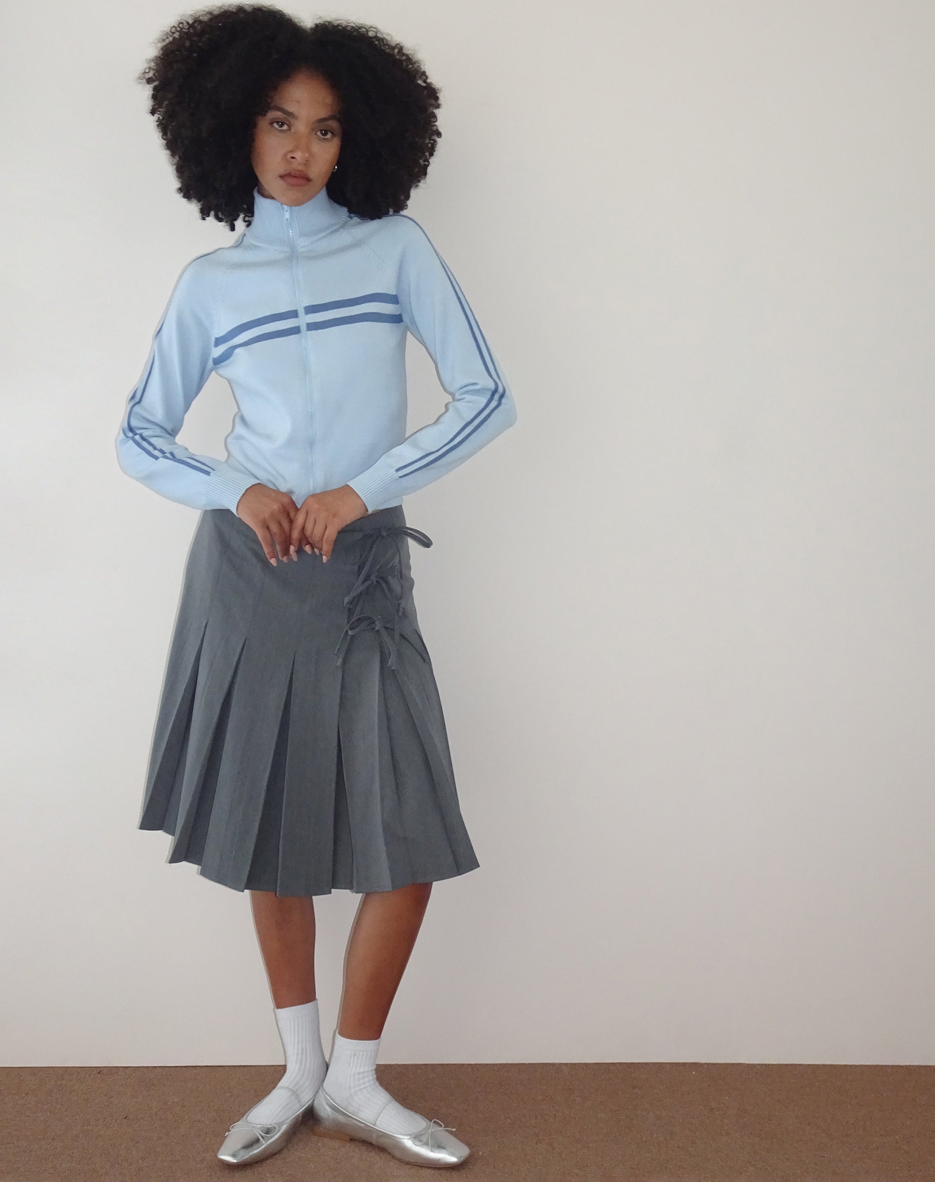 Immagine di Talisa Giacca sportiva con zip in maglia Azzurro