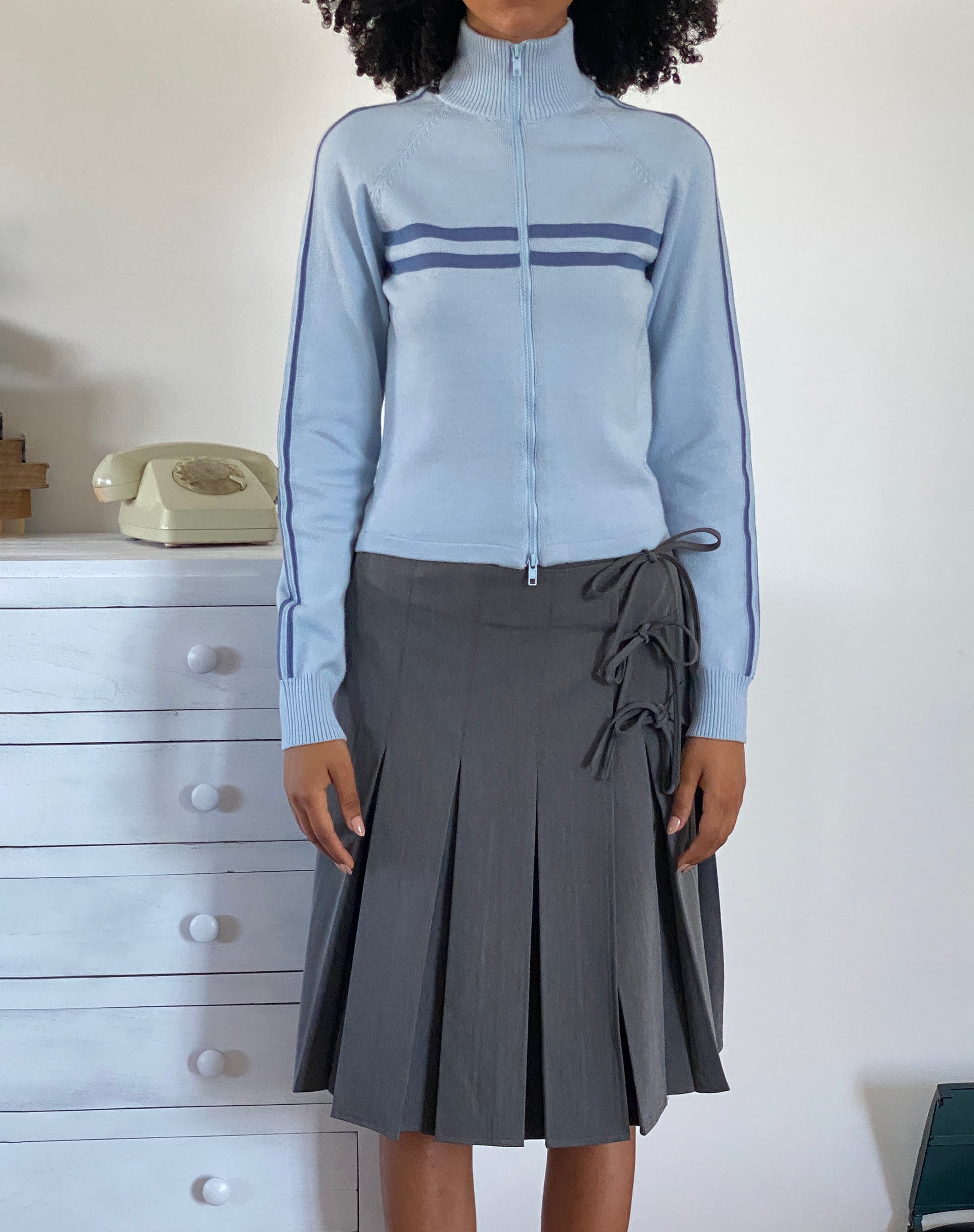 Immagine di Talisa Giacca sportiva con zip in maglia Azzurro