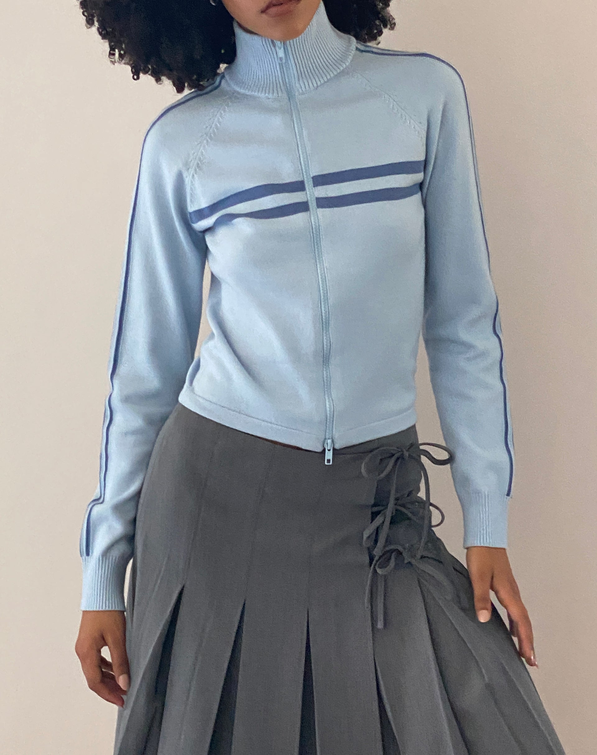 Immagine di Talisa Giacca sportiva con zip in maglia Azzurro