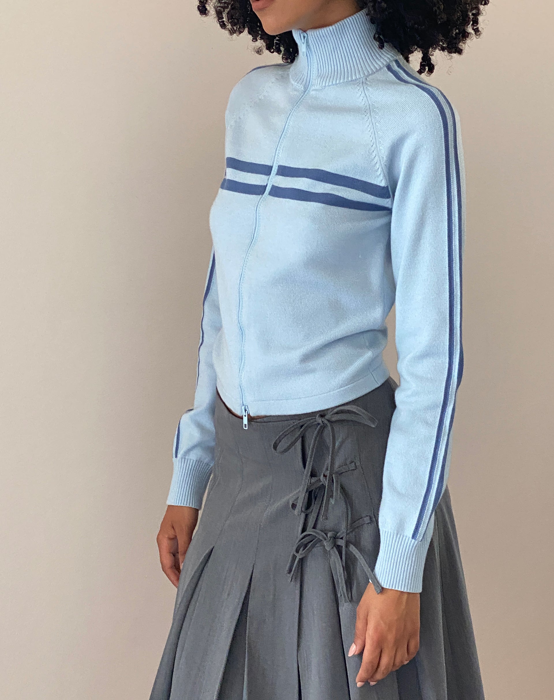 Immagine di Talisa Giacca sportiva con zip in maglia Azzurro