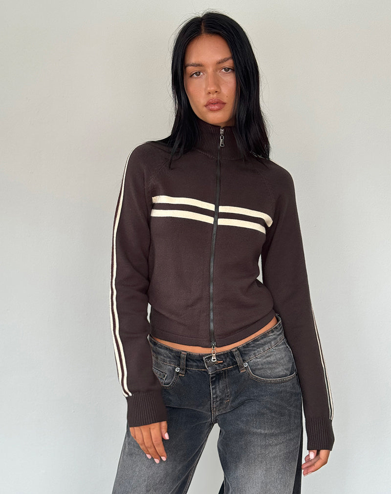 Immagine di Talisa Giacca sportiva con zip in marrone