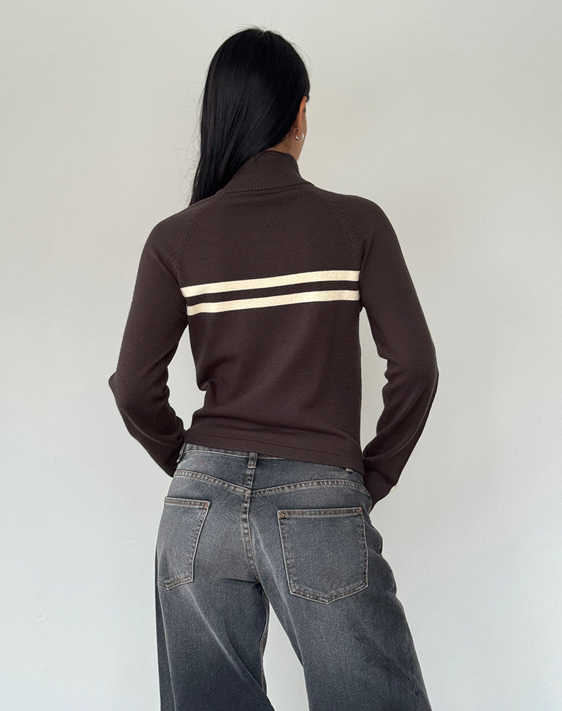 Immagine di Talisa Giacca sportiva con zip in marrone