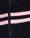  Nero con strisce rosa