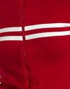 Rosso con striscia bianca