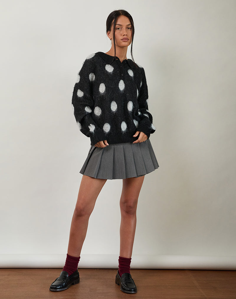 Immagine di Tamika - Maglione oversize a pois nero