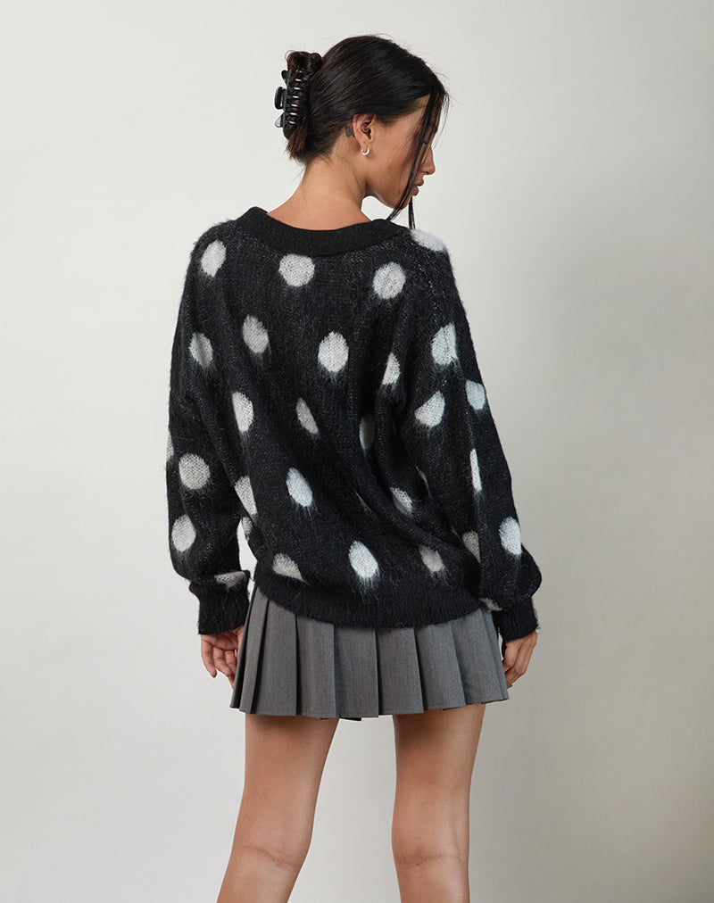 Immagine di Tamika - Maglione oversize a pois nero