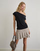 Immagine di Tarja Mini Gonna in Beige con Gessato Polka
