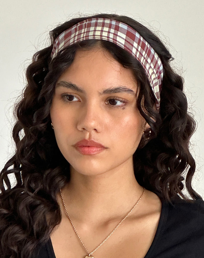 Immagine di Sala Headband in Multicheck Brown