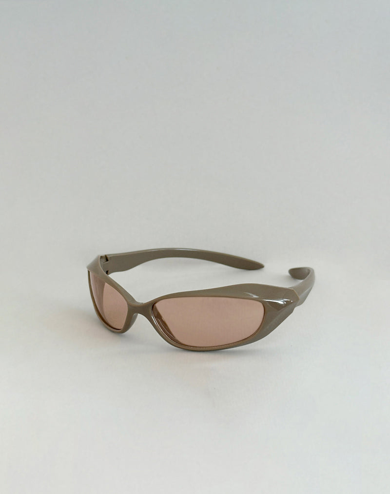 Immagine degli occhiali da sole Tatan Wrap Around in Taupe