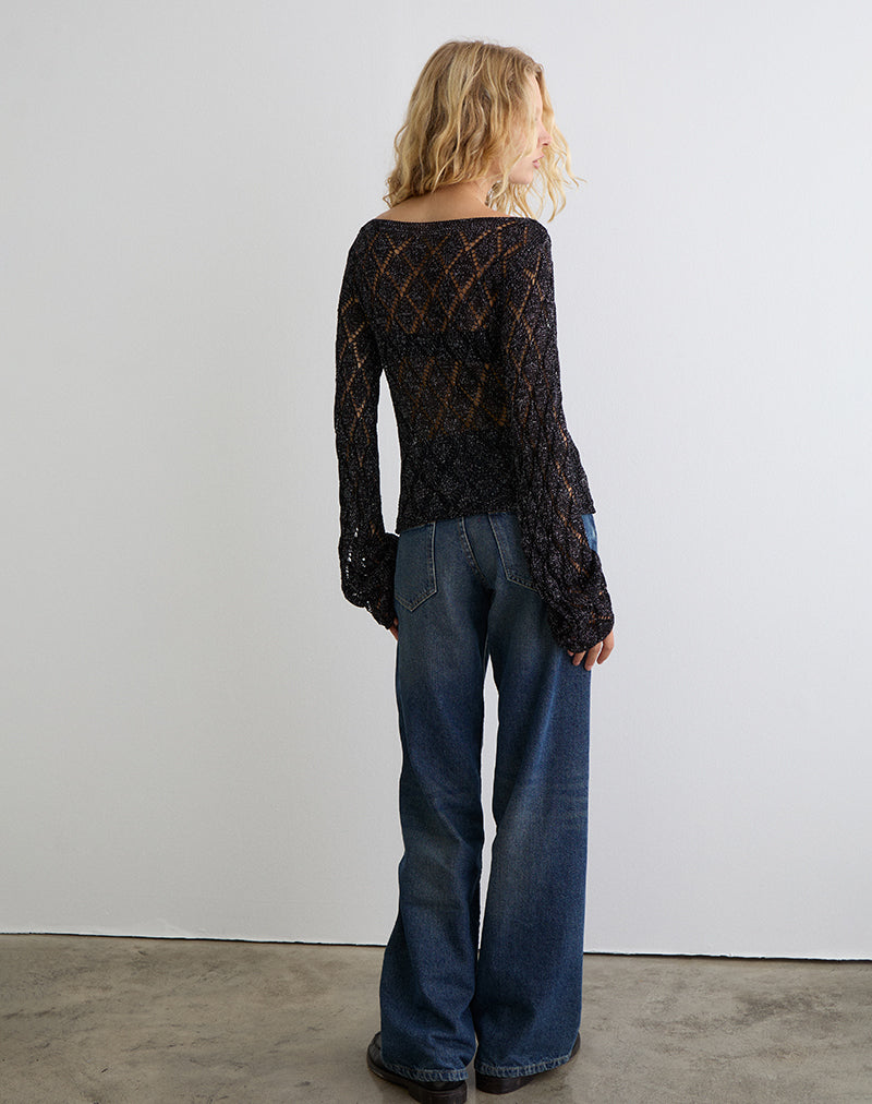 Immagine di Tate Jumper in nero metallizzato