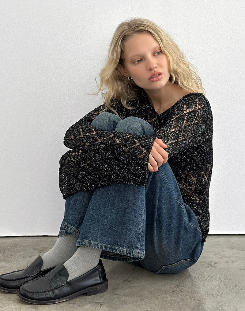 Immagine di Tate Jumper in nero metallizzato