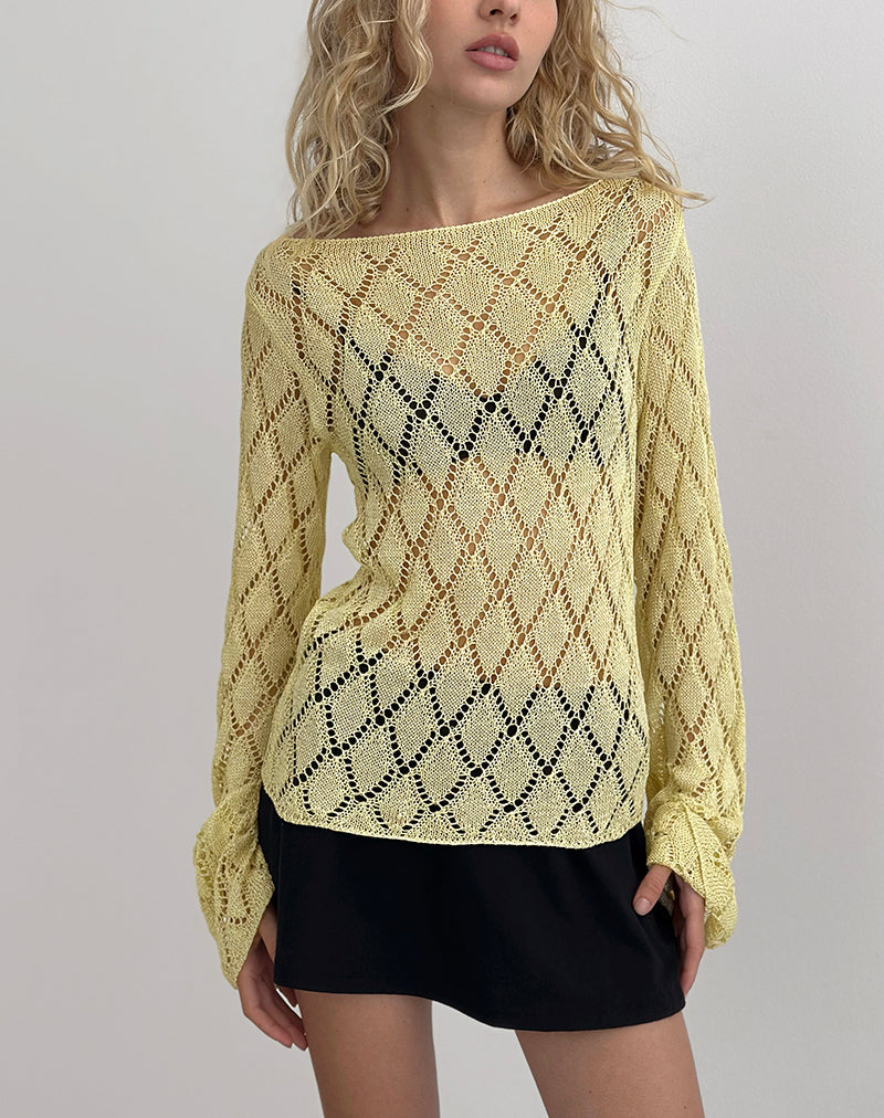 Immagine di Tate Jumper in Metallic Lemon