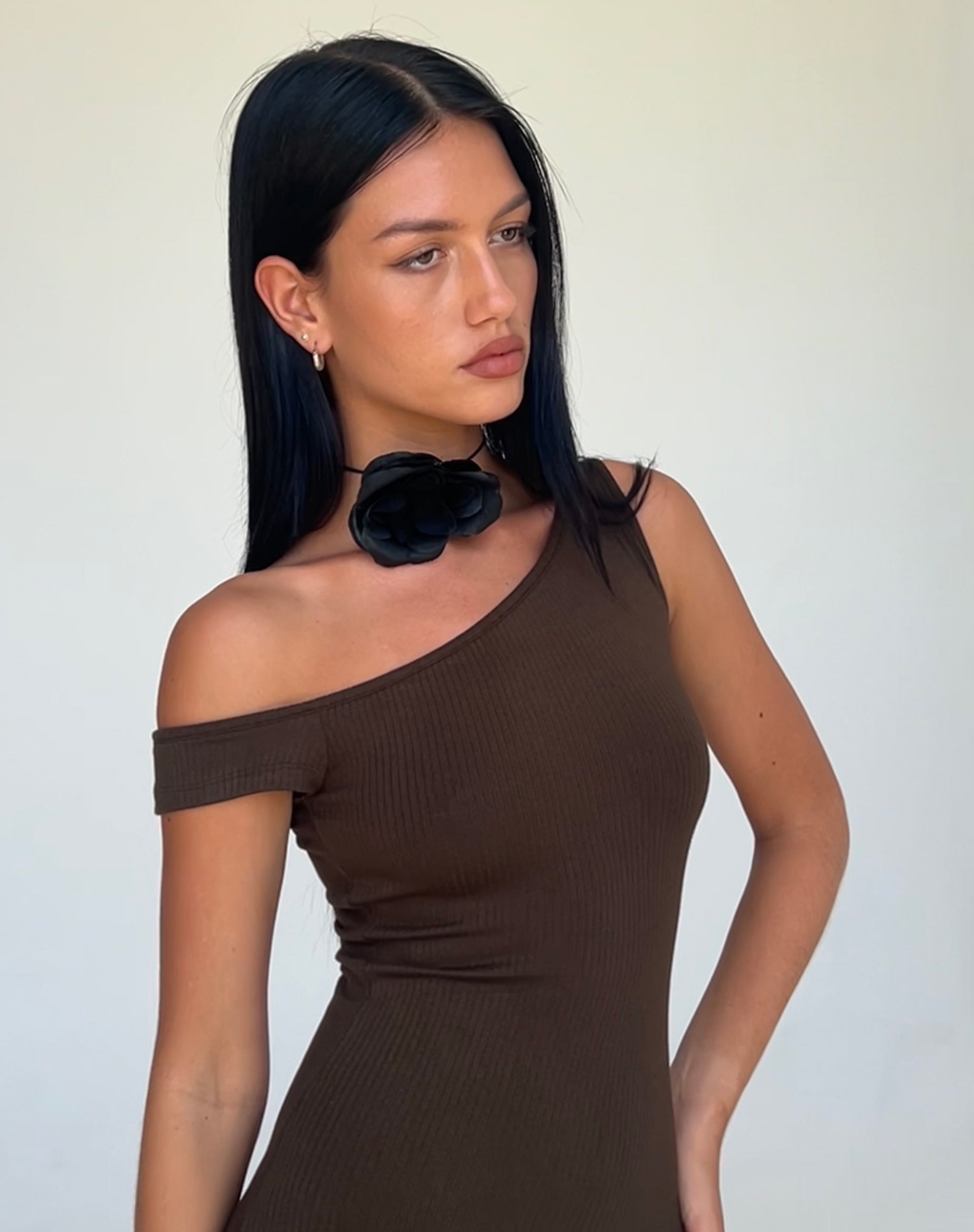 Immagine di Tehyun Maxi Dress in Brown Rib