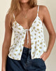 Immagine di Tezza Top in Funshine Floral Off White