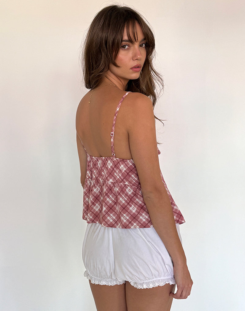 Immagine di Tezza Top in tartan rosa