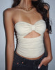 Immagine di Tifose Bandeau Twist Front Top in Latte di cocco