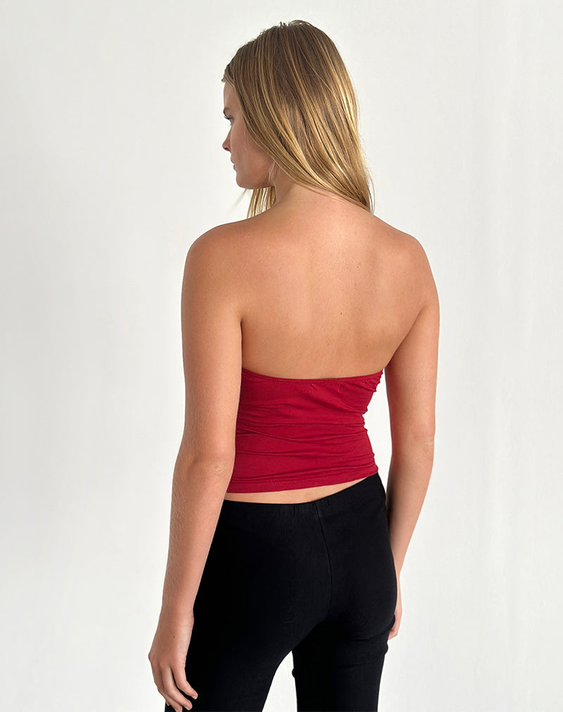 Immagine di Tifose Twist Front Top in Rosso Adrenalina