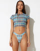 immagine di Farida Bikini Bottoms in Plaida Verde