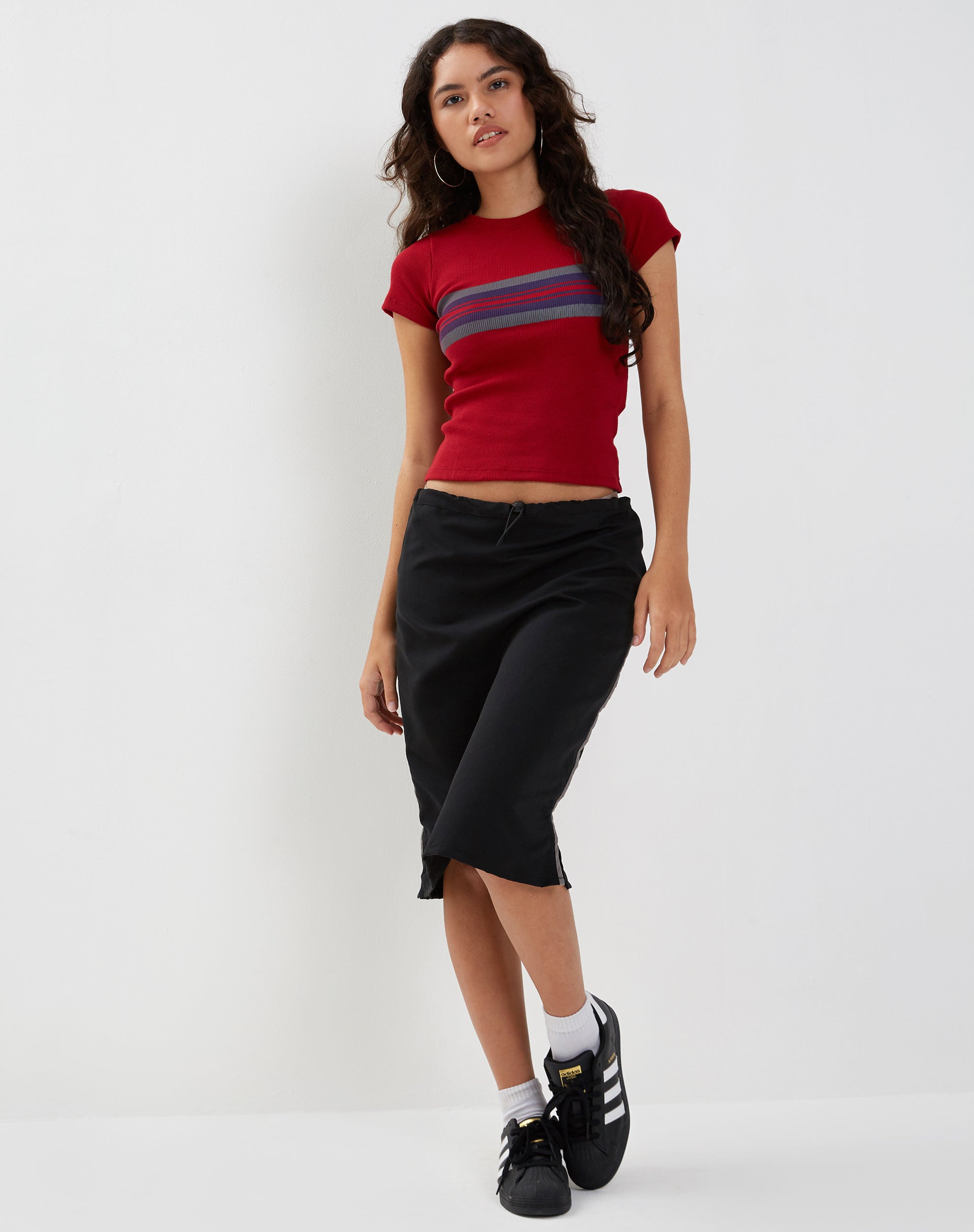 Immagine di Tiona Top in Adrenalin Red Stripe