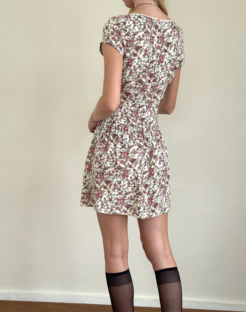 Immagine di Tipani Mini Dress in Vintage Bloom Avorio