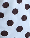 Grande Polka Blu Marrone