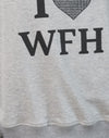 Grigio melange con grafica "I Love WFH"