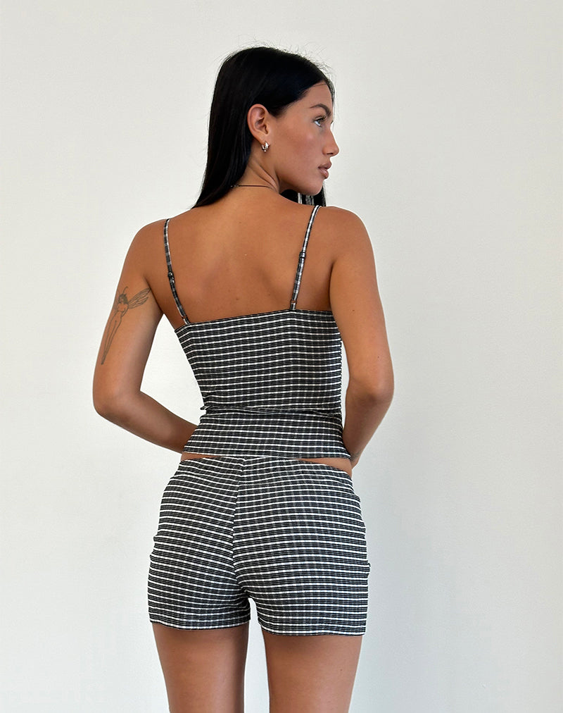 Immagine di Ghibli Shorts in Crinkle Check Nero Grigio