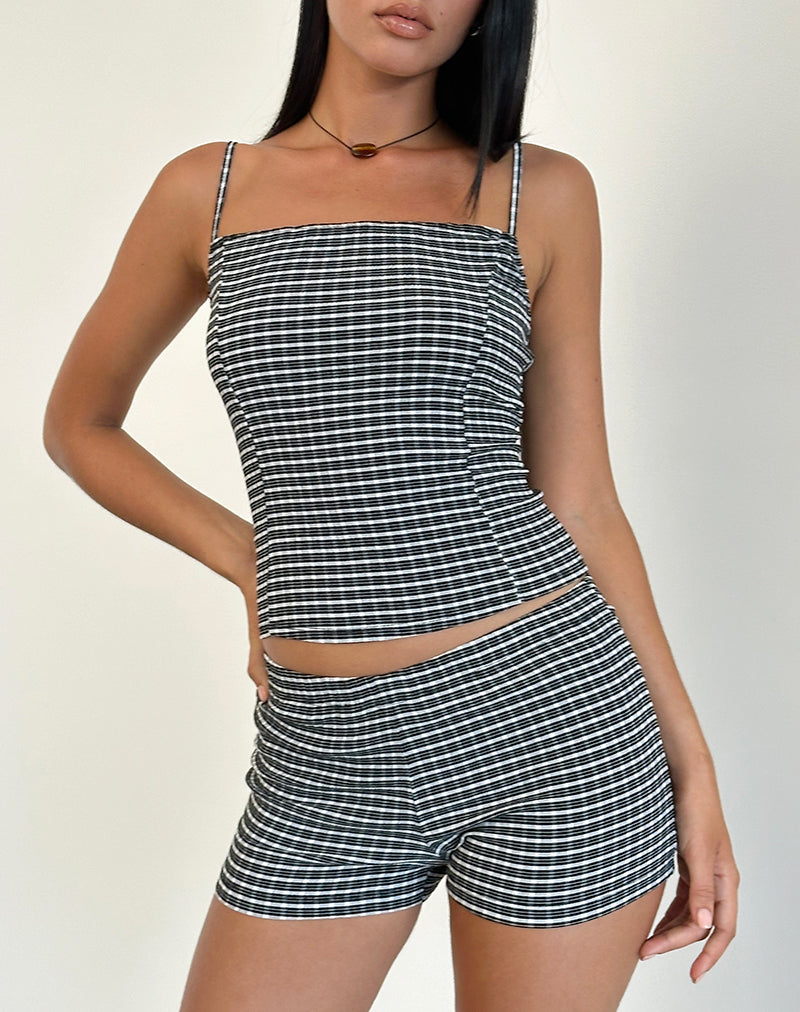Immagine di Ghibli Shorts in Crinkle Check Nero Grigio