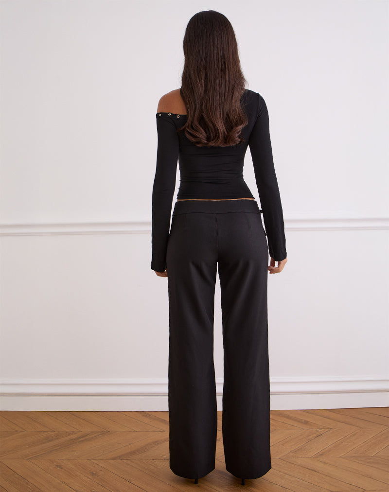 Immagine dei pantaloni sartoriali Tova Tie in nero