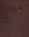 Marrone con cintura