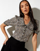 Immagine di Tucci Top in Spring Fling Floral Nero