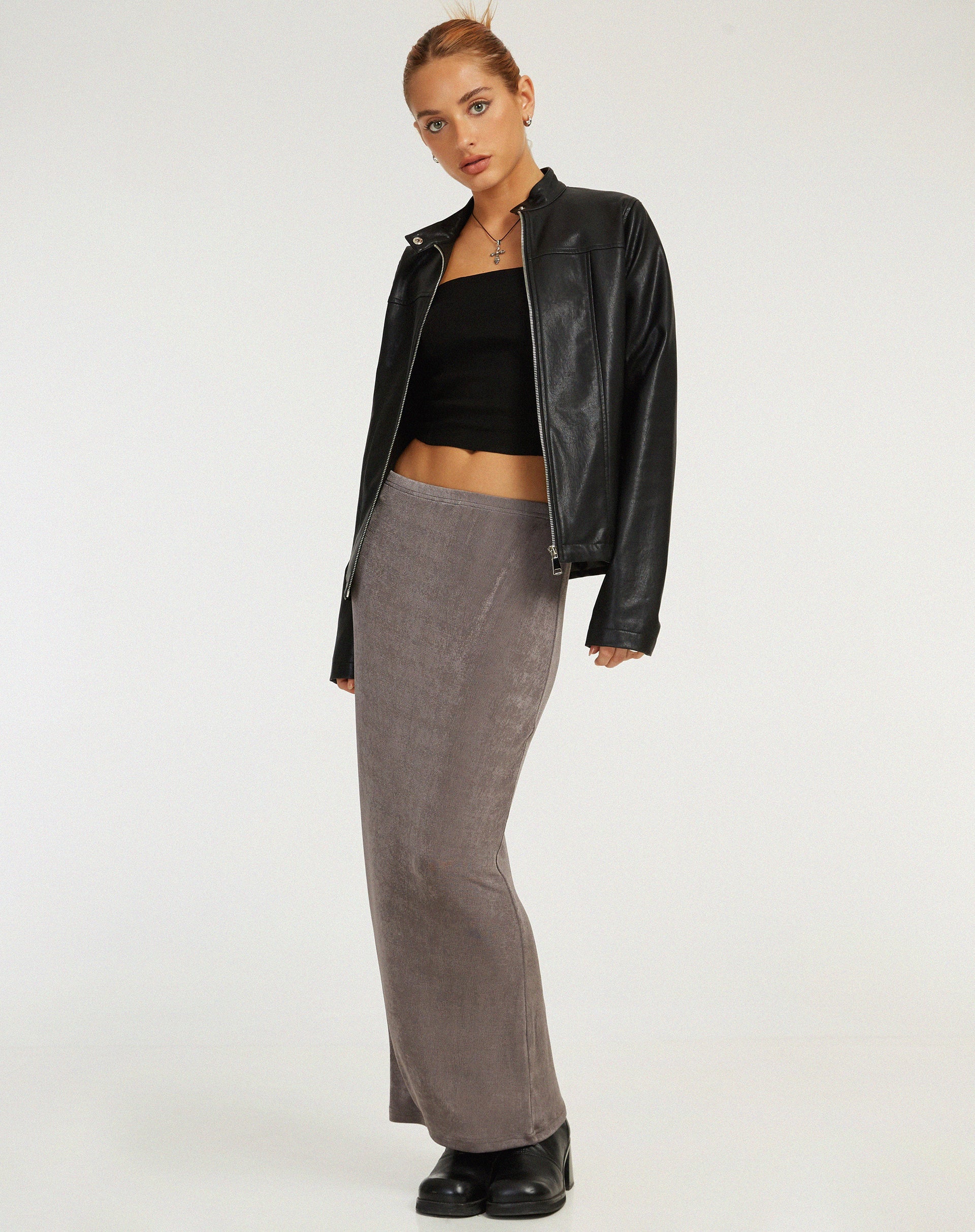 immagine di Tulus Maxi Skirt in Charcoal