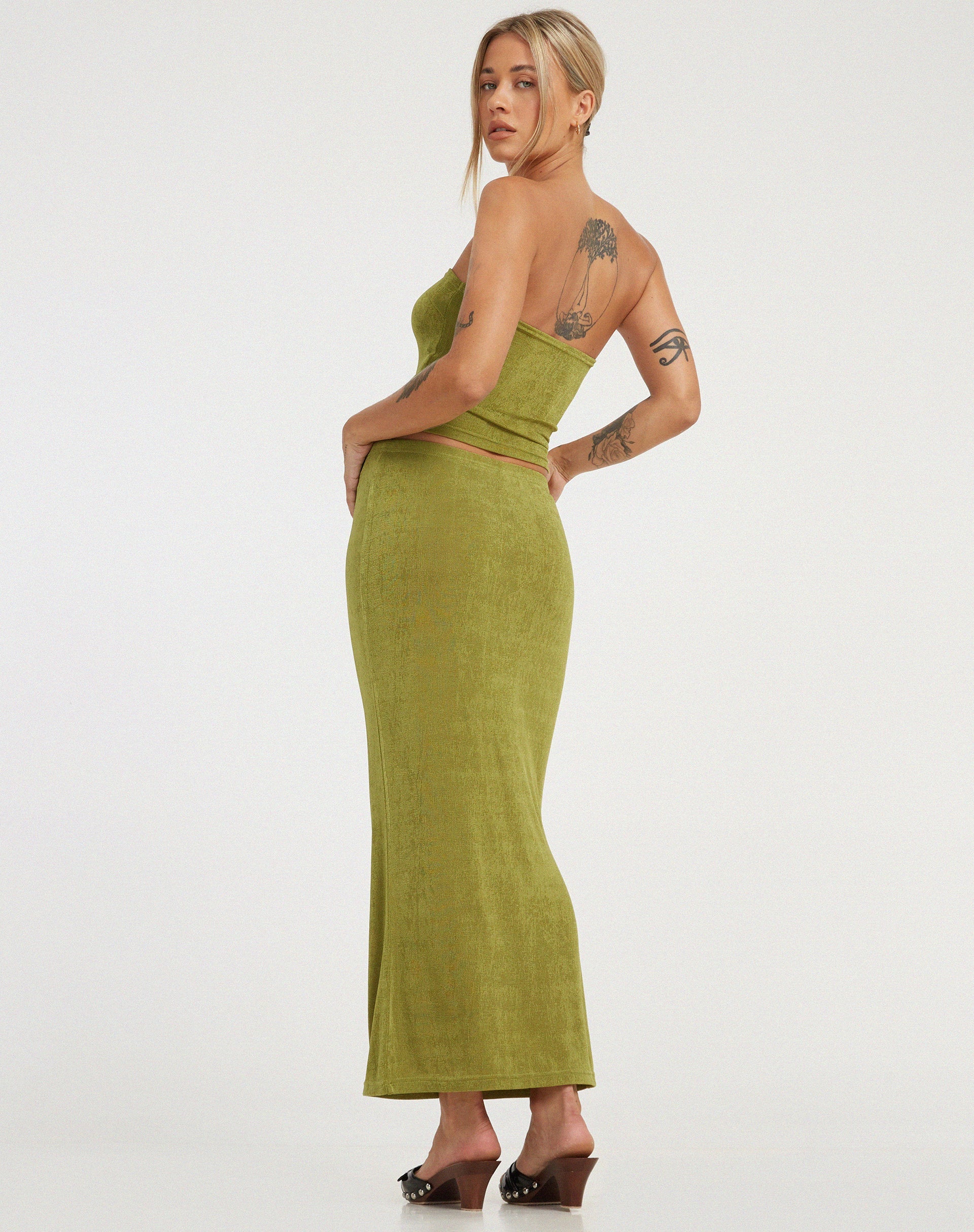 immagine di Tulus Maxi Skirt in Lime
