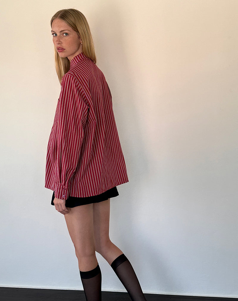 Immagine di Turner Camicia oversize a righe marroni