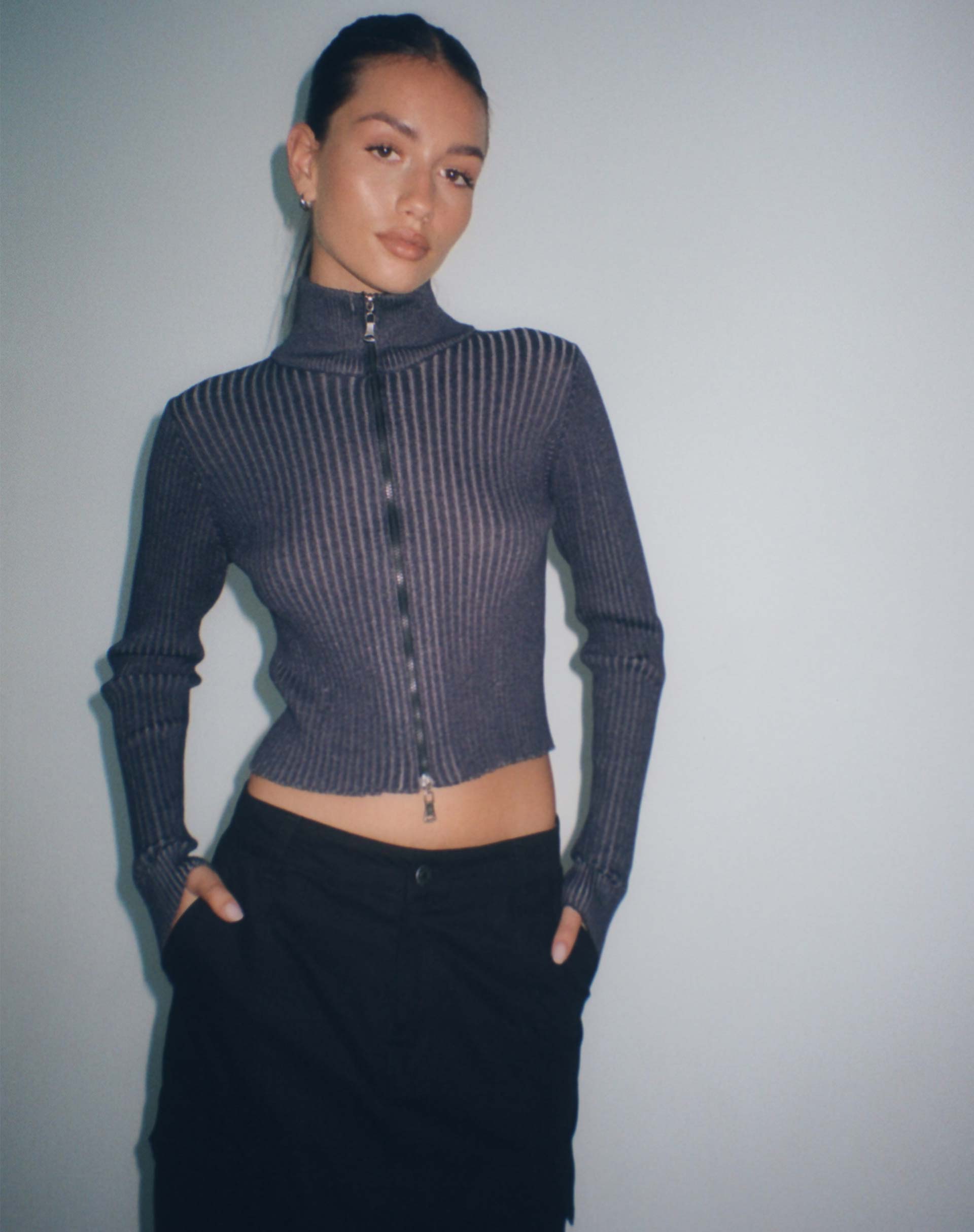 Immagine di Tuzifa, maglione cropped in navy