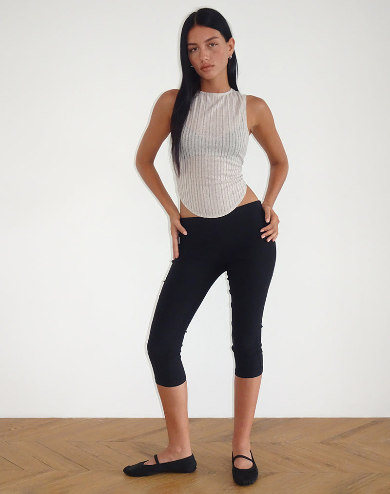 immagine di Tyla Knitted Top in latte d'avena