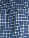 popeline tartan navy