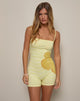 Immagine di Umeko Jumpsuit a righe floreali Buttermilk